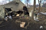 Фоторепортаж: разгромленный лагерь Правого сектора под Дебальцево (фото)